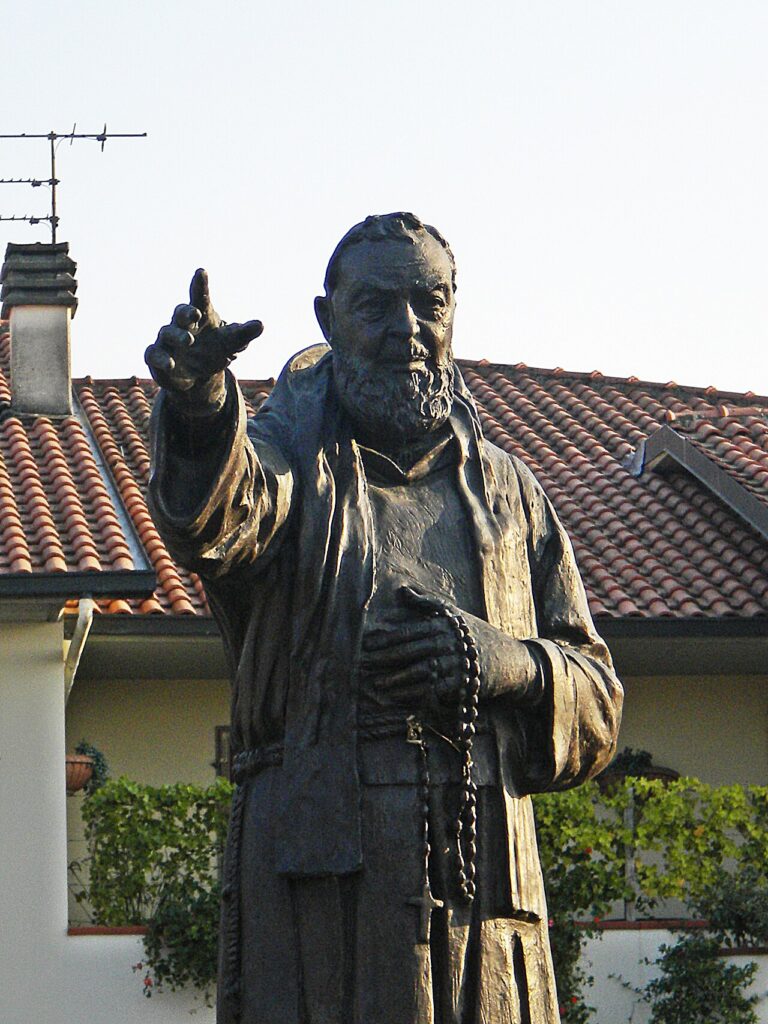 Statue of Saint Padre Pio of Pietrelcina.