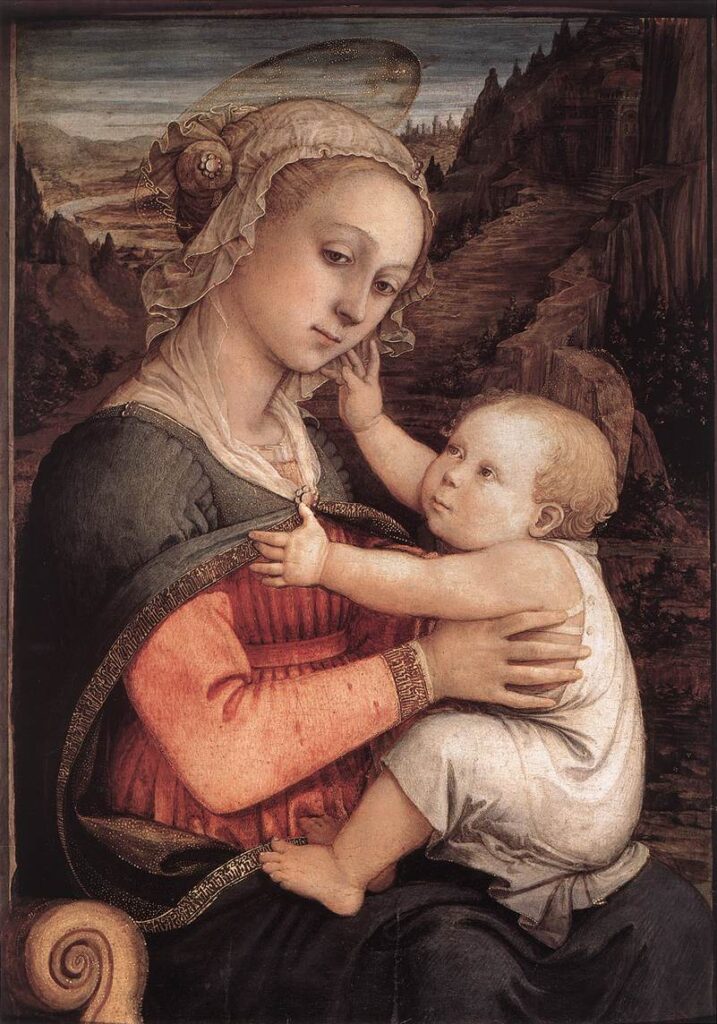 Fra Filippo Lippi tender Madonna and Child.