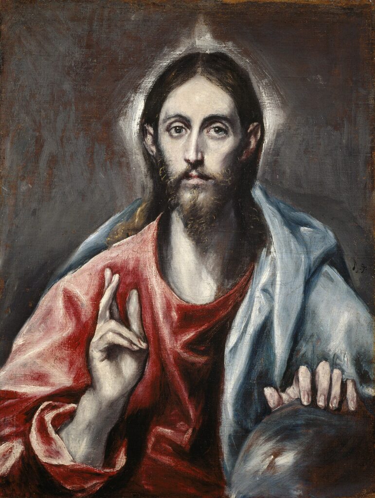 El Greco Christ blessing as Saviour of the World.